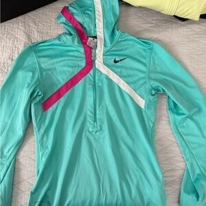 Nike Aqua and Fuchsia Pullover